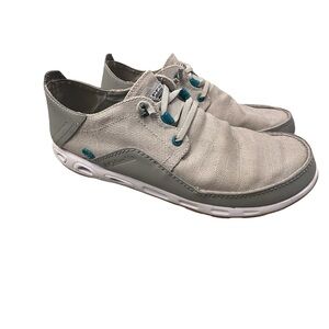 Columbia Men's Gray‎ and Teal Boat Shoes